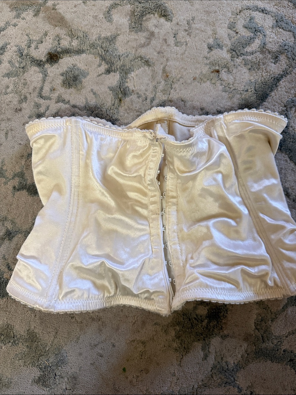 Flexees Cream Satin Strapless Shapewear Bustier